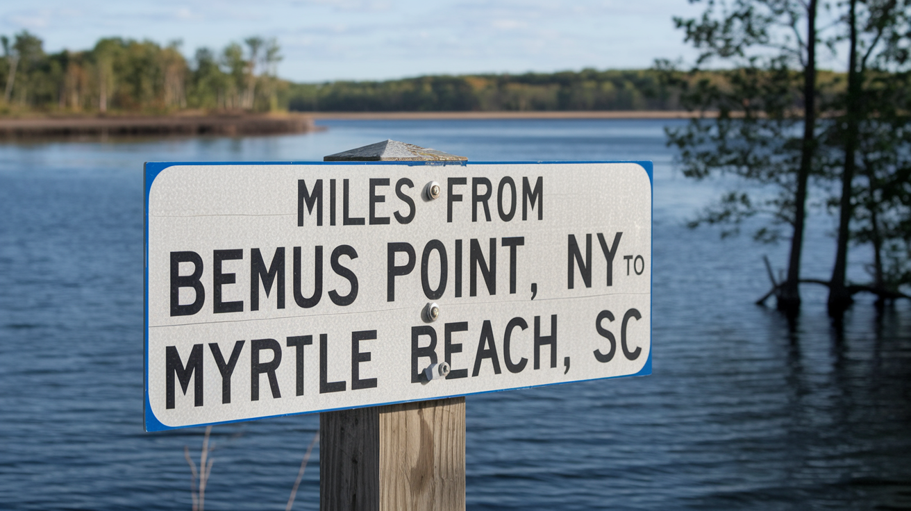Distance from Bemus Point, NY to Myrtle Beach, SC