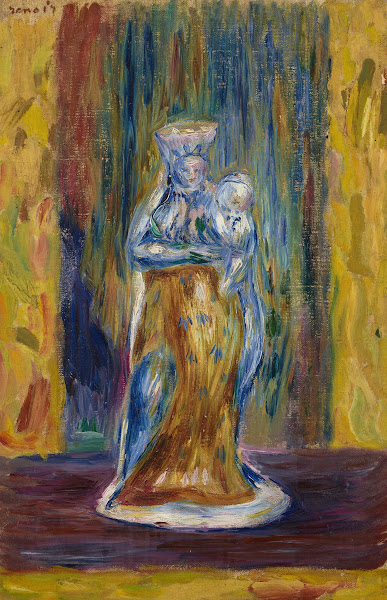 Vierge et enfant daprès une faïence circa 1902