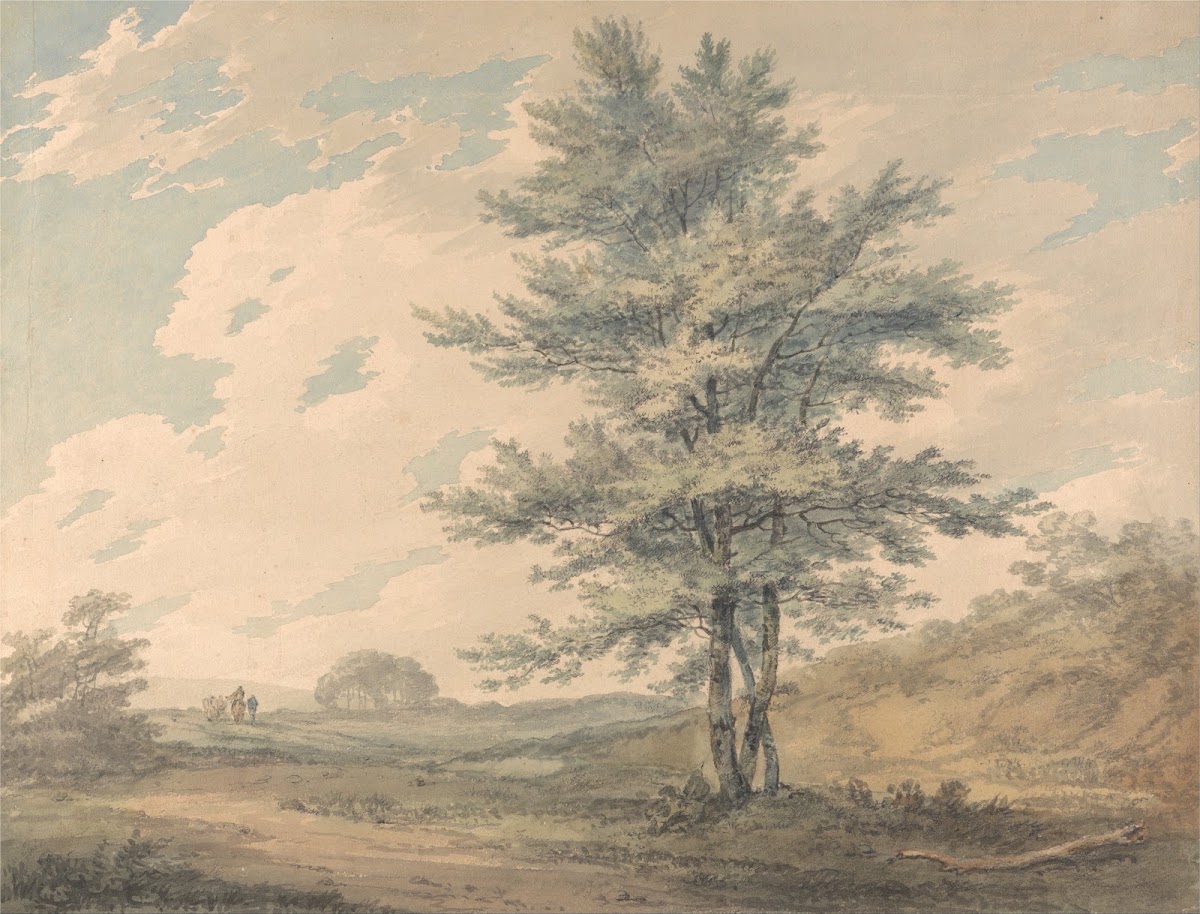 Landscape with Trees and Figures ca 1796