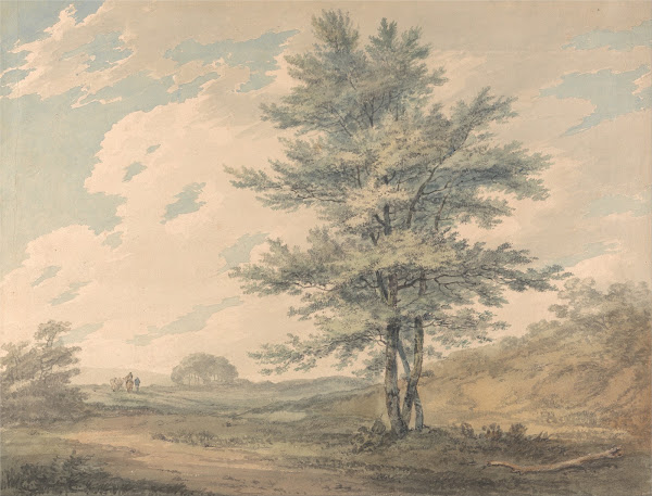 Landscape with Trees and Figures ca 1796