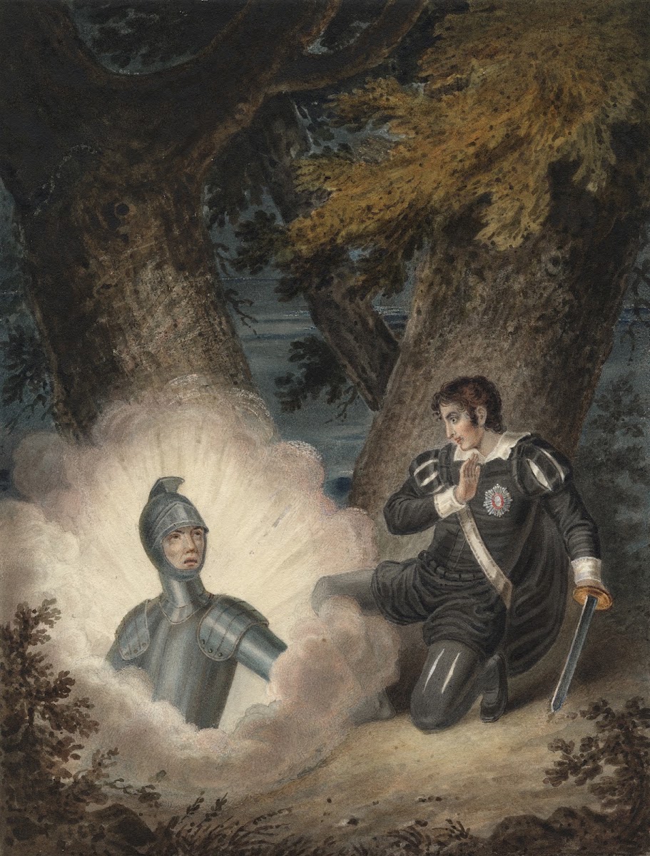 Hamlet I 4 Hamlet and ghost 1800 1830