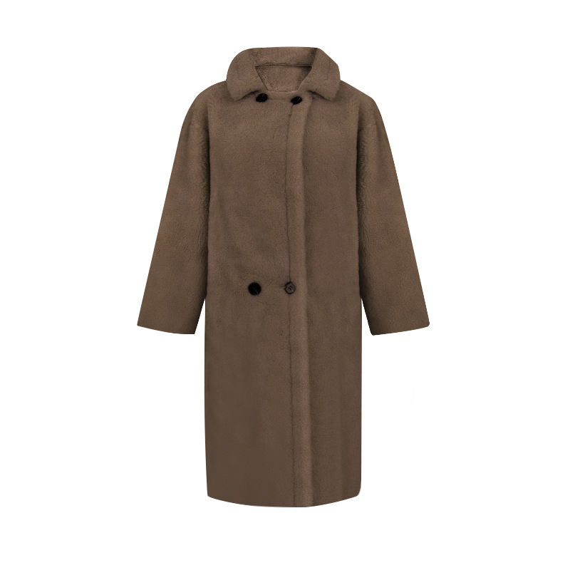 Lockerer Damen-Teddy-Mantel, Einheitsgröße