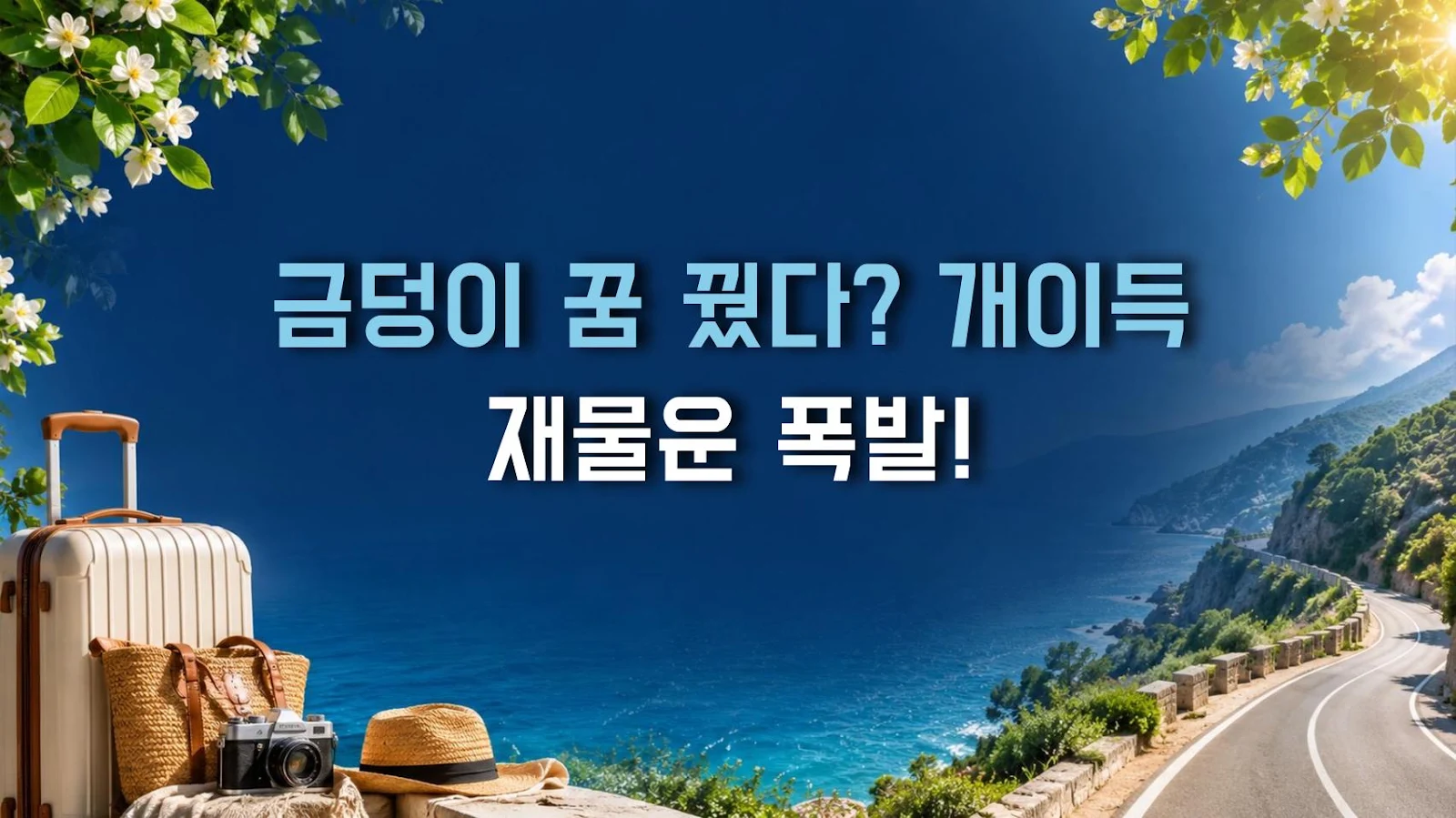 금덩이 꿈 꿨다? 개이득 재물운 폭발!