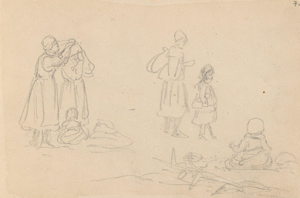 Figurstudier 1852