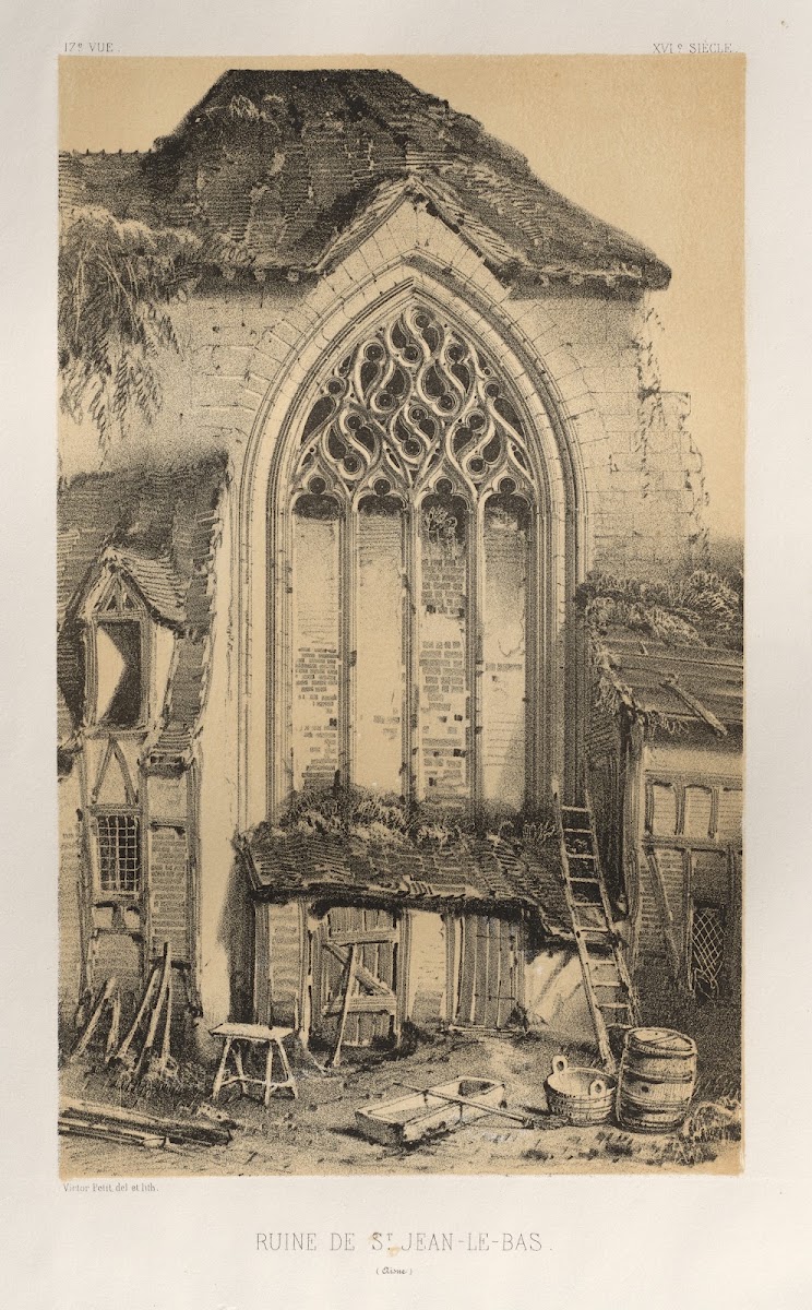 Ruine De St Jean Le Bas Aisne 1860