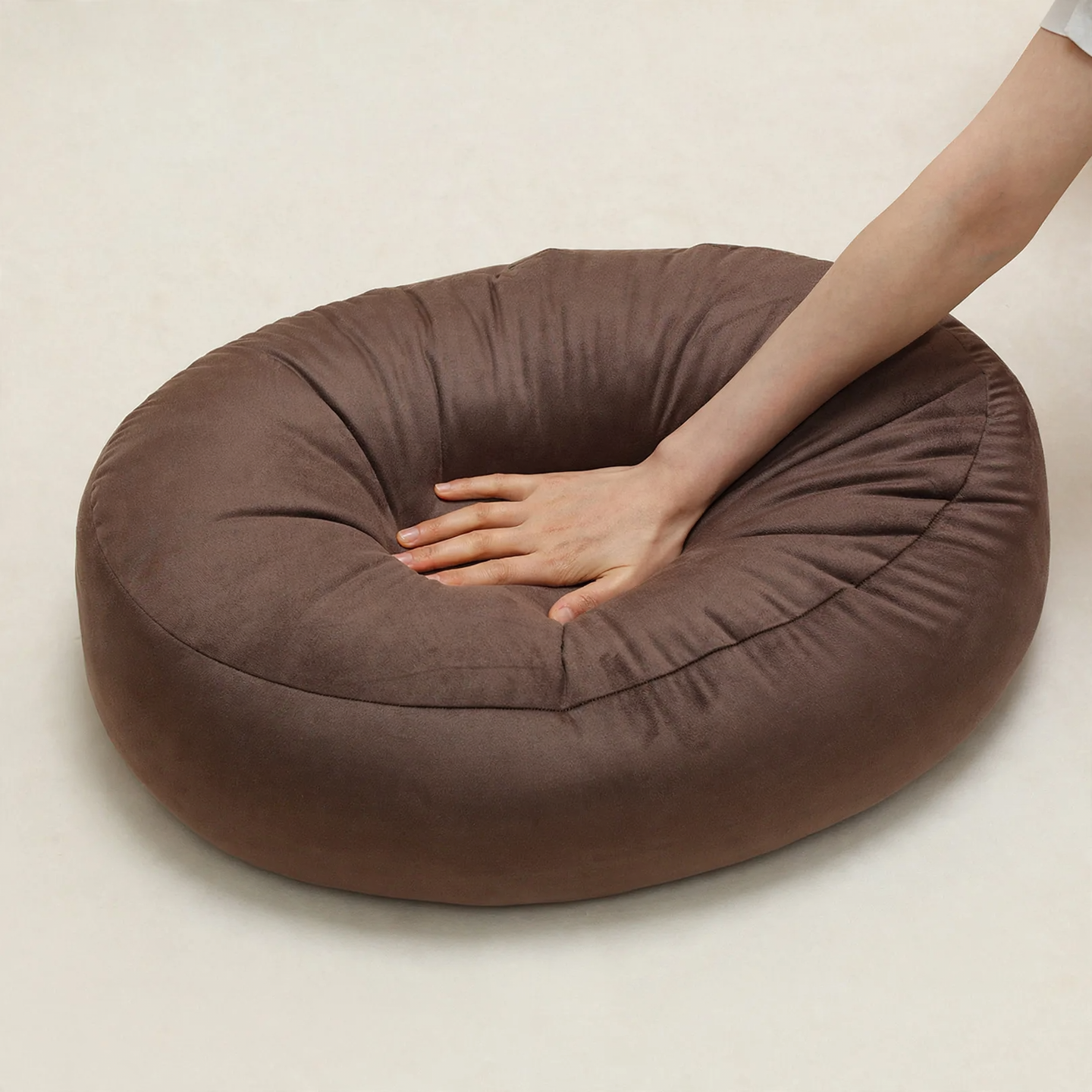 Round Support Cushion, 55×40 cm, Cotton