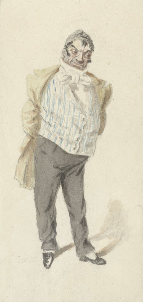 Karikatuur van een staande heer 1809   1877