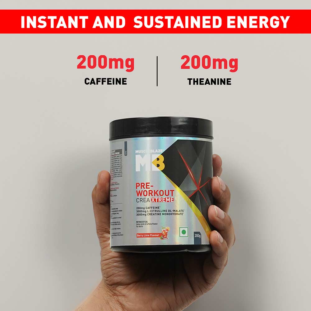 Pre Workout Crea-Xtreme — Berry Lime, 0.44 lb