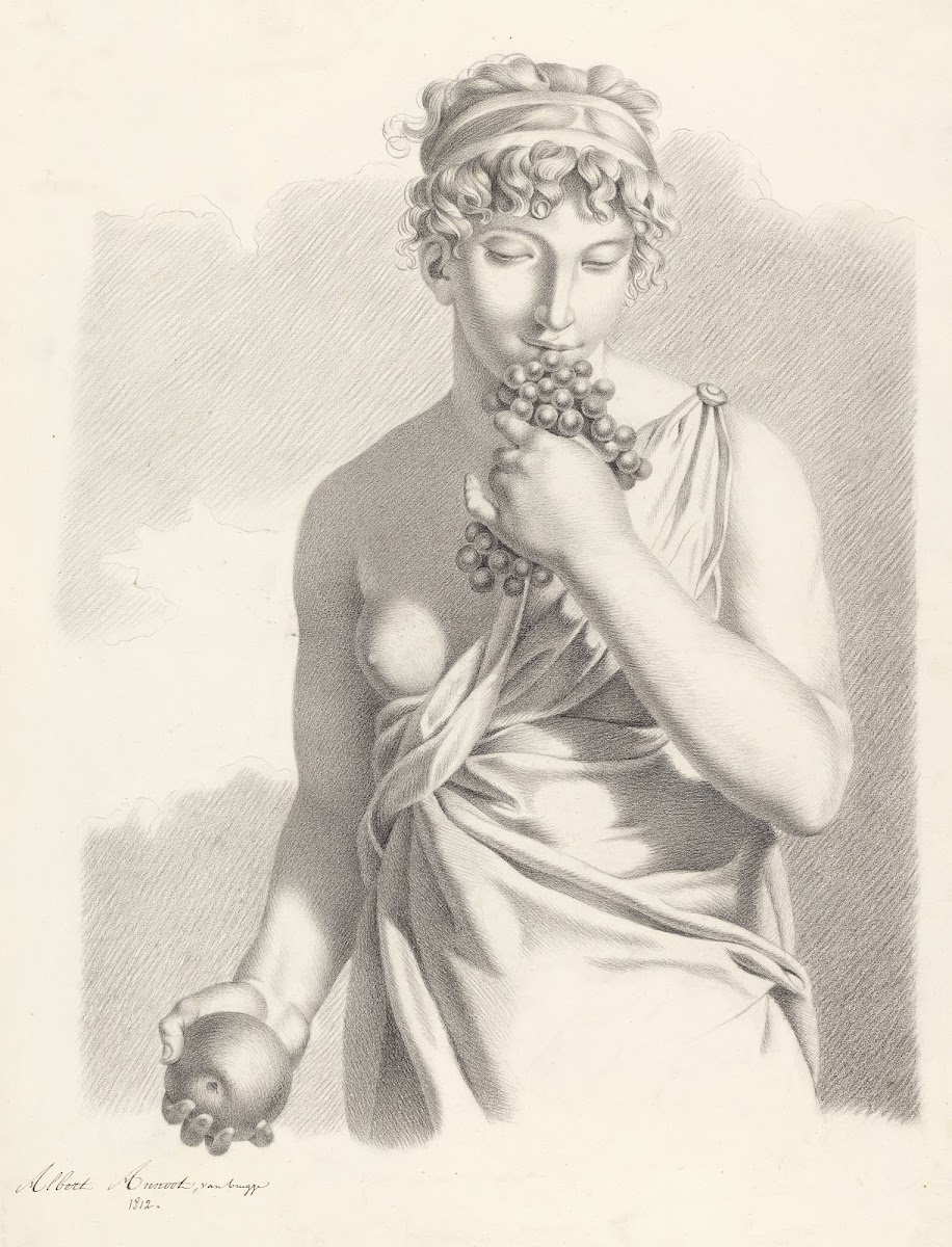 Half figure of a woman with fruits 1812