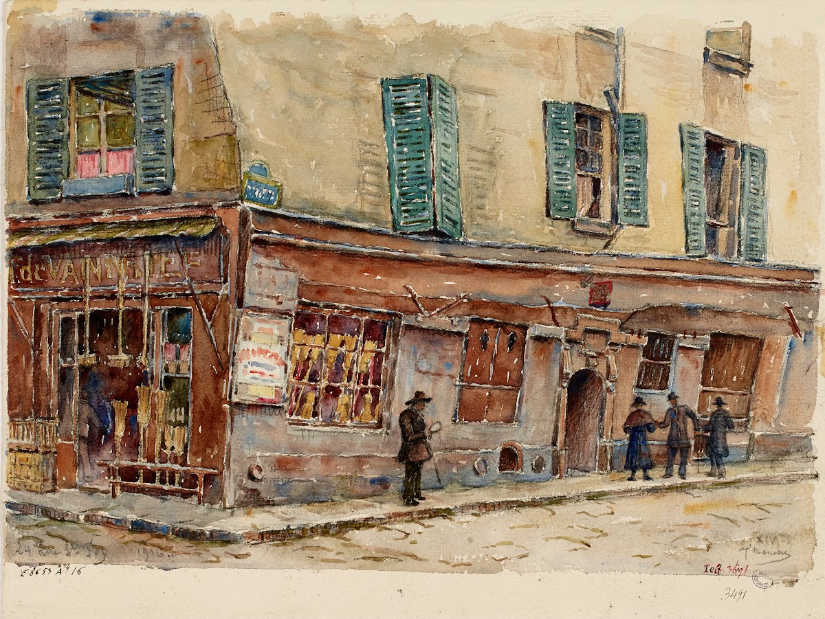 Vieille maison du XIVè siècle 24 rue Sainte Foy à langle de la rue Saint Denis 1