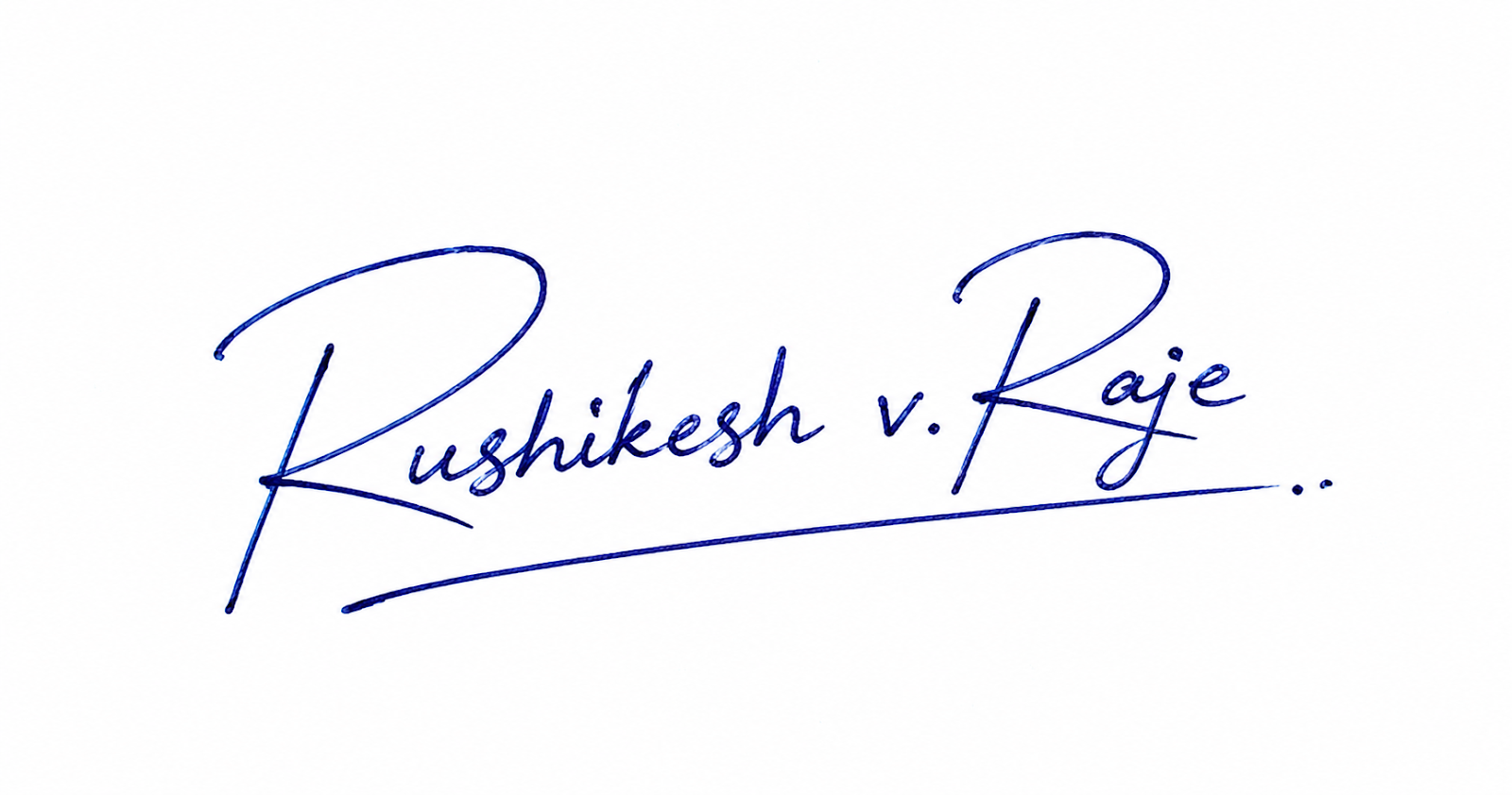Rushikesh Raje Signature