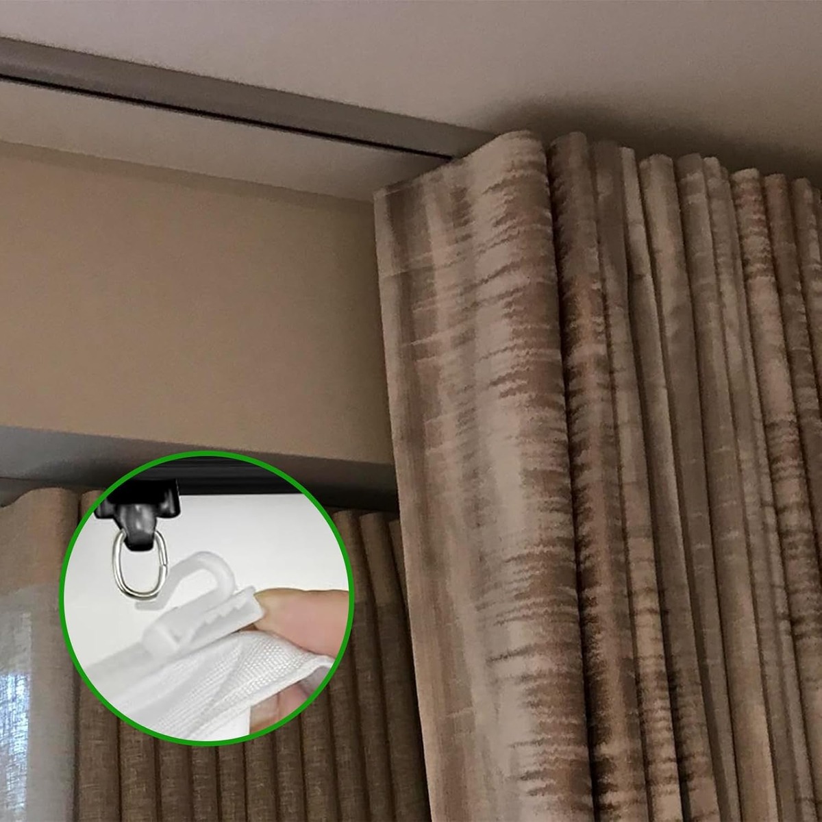 Plastic curtain track