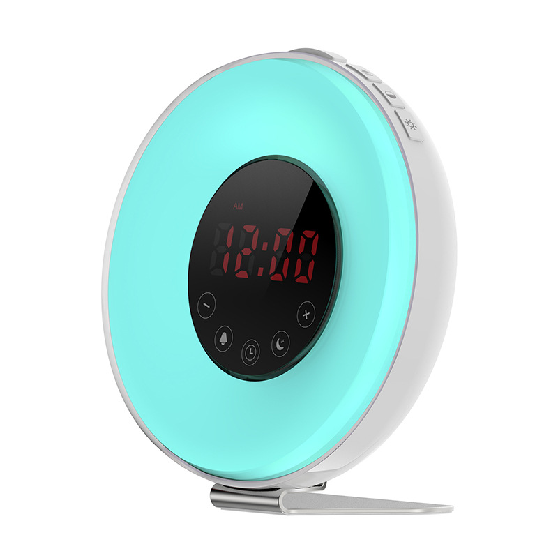 LED wake light with sunrise simulation and FM radio