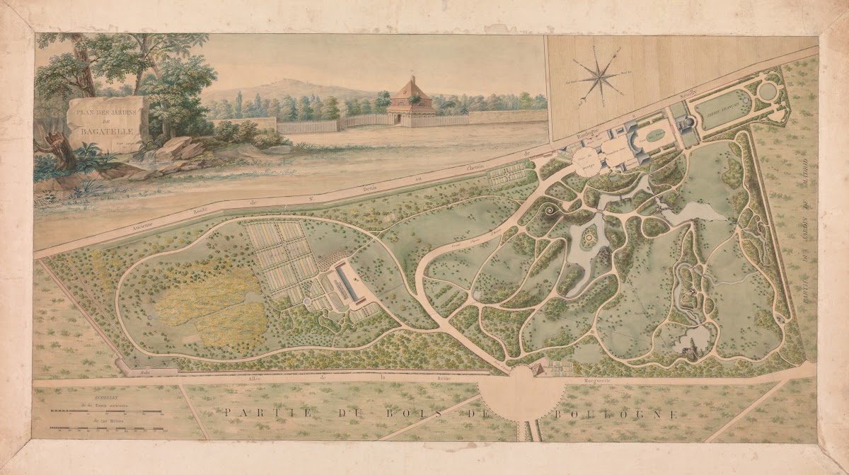 Plan For The Garden Of The ChâTeau De Bagatelle 1817