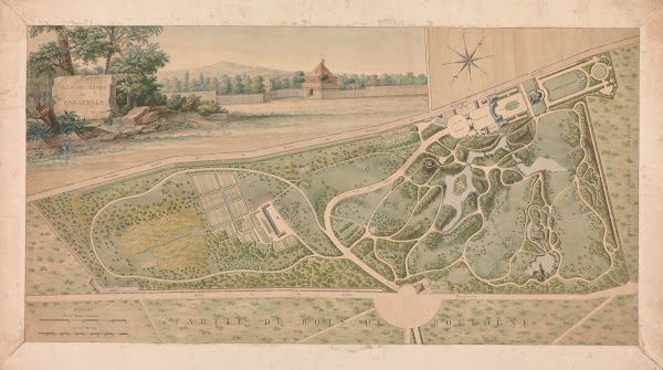 Plan For The Garden Of The ChâTeau De Bagatelle 1817
