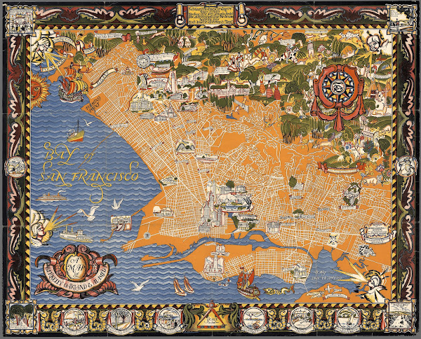 A Map Of Berkeley Oakland  Alameda 1930