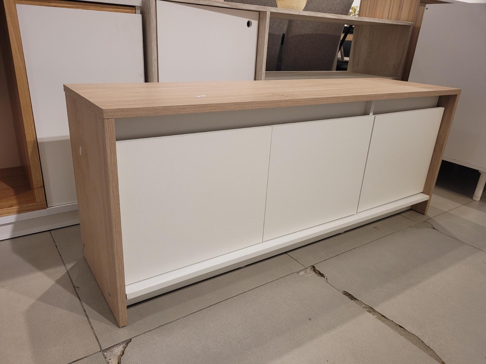 RACK TV NIZA CON PUERTA 1.30 ROBLE KENDAL-BLANCO RPN130-RK_B