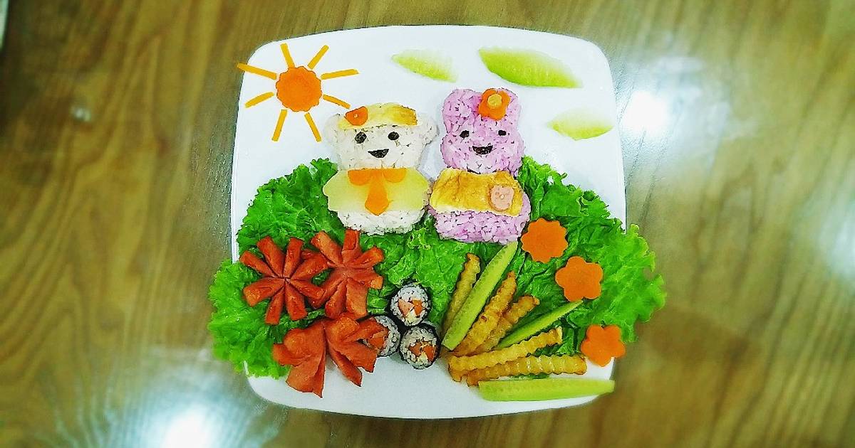Cơm Bento của bé Cốm