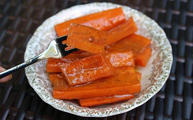 Cà Rốt Nướng Bơ Đường Nâu