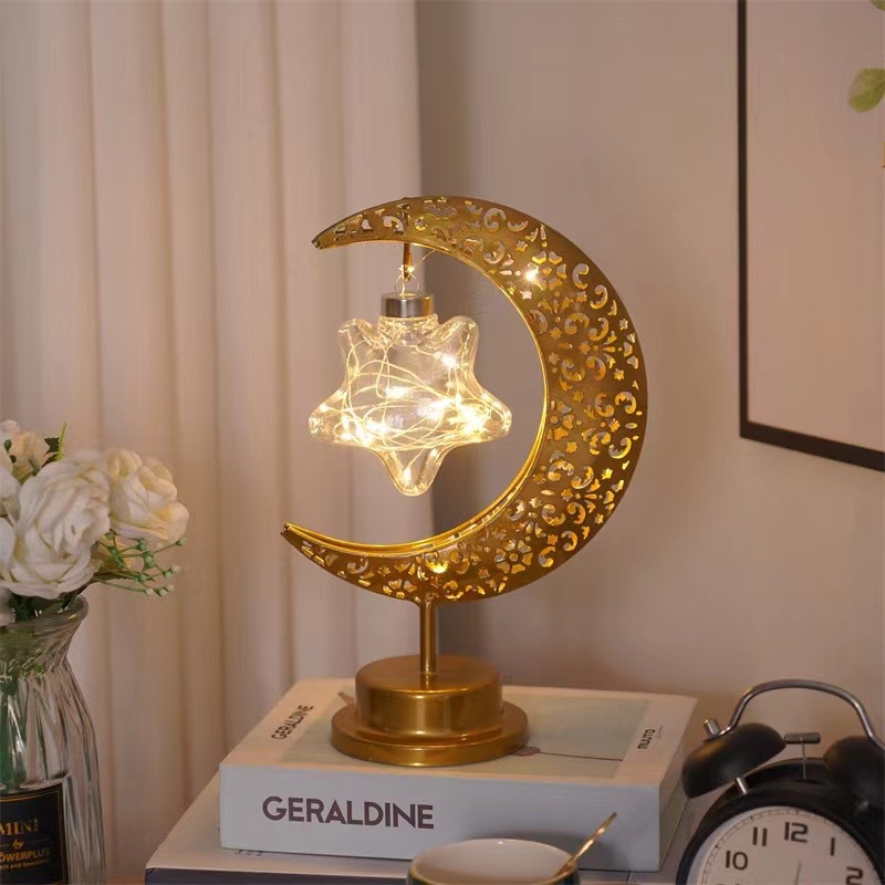 Decorative LED light objects made of metal