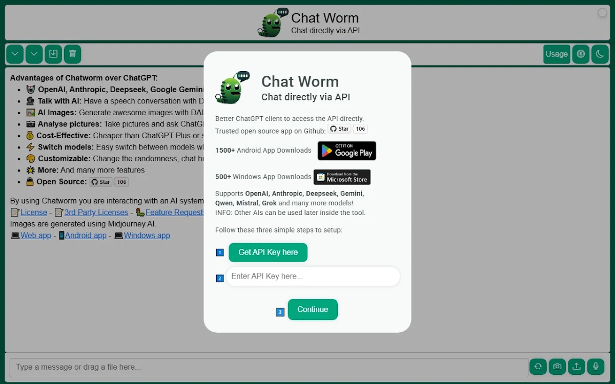 Captura de Chatworm