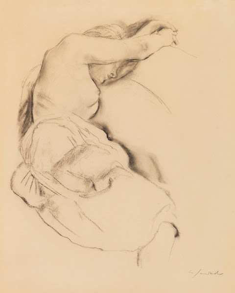 Kauernder Frauenakt 1928
