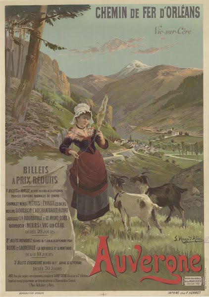 Chemins de Fer dOrléans Vic sur Cère Auvergne Billets à prix réduits 1896 1897