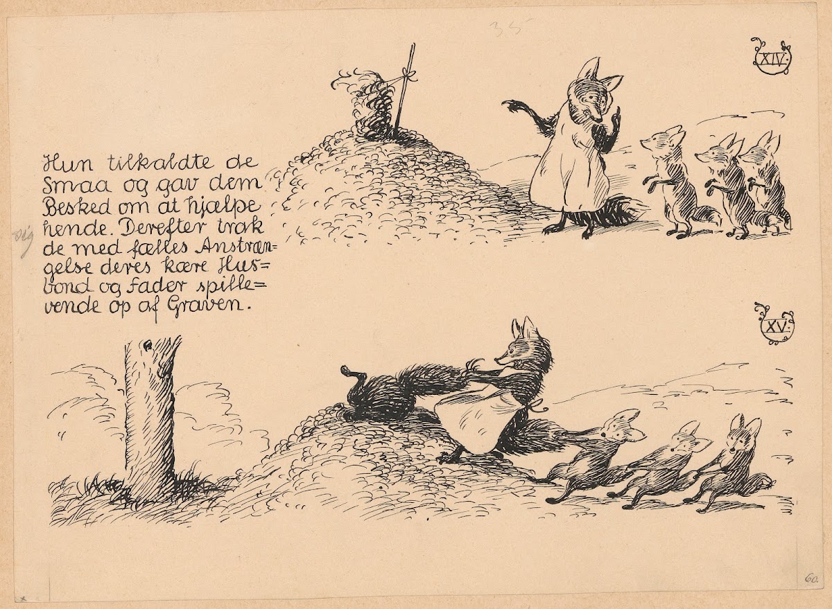 Bamsefar og Mikkel Ræv Pl10 1921