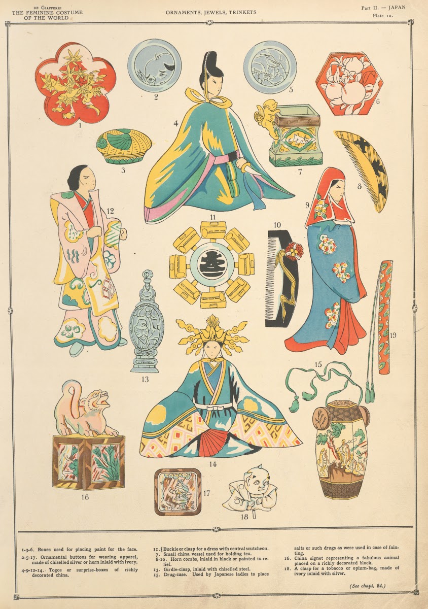 Japan  Ornaments jewels trinkets 1926 1927