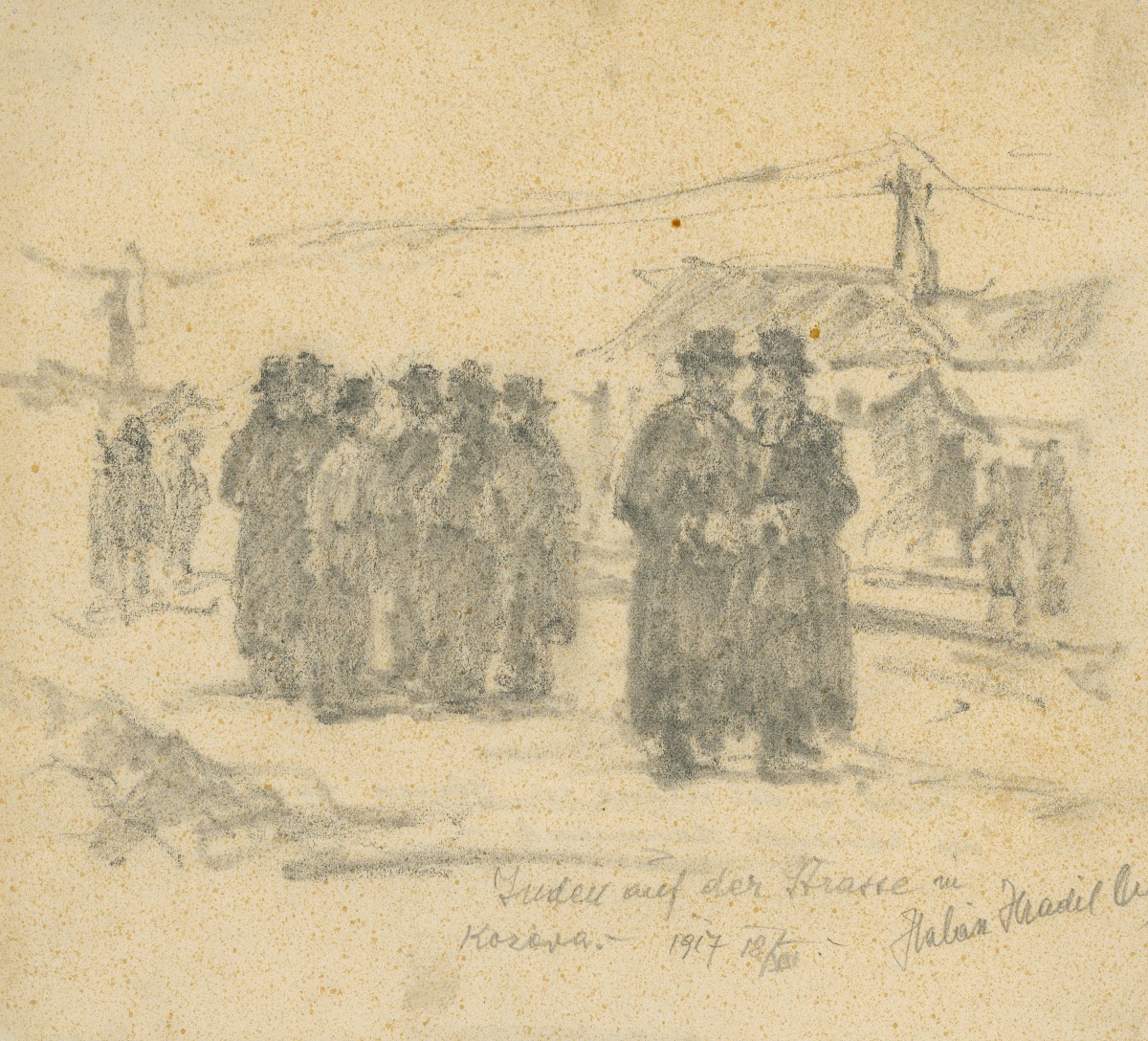 Jews on the Street in Kozovo 1917