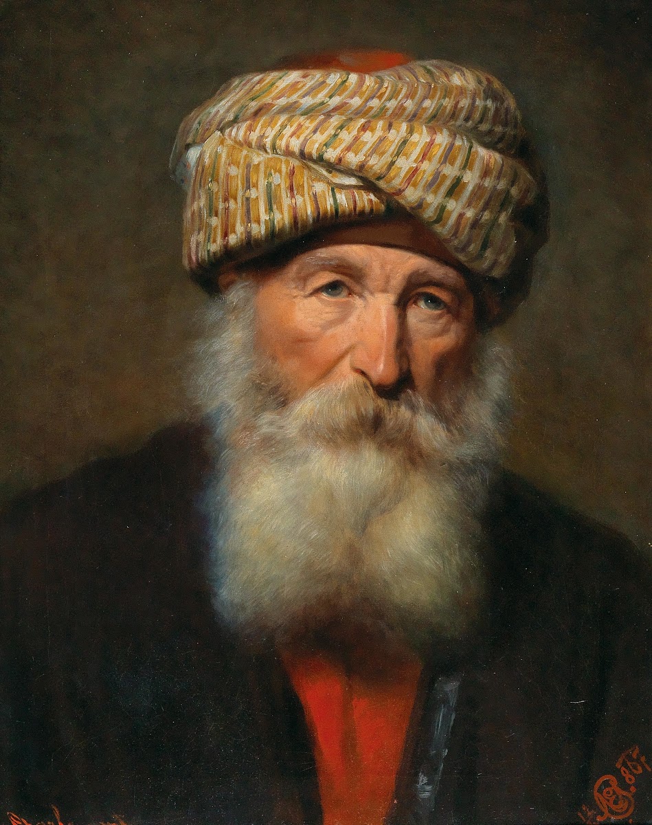 Portrait of an Oriental man