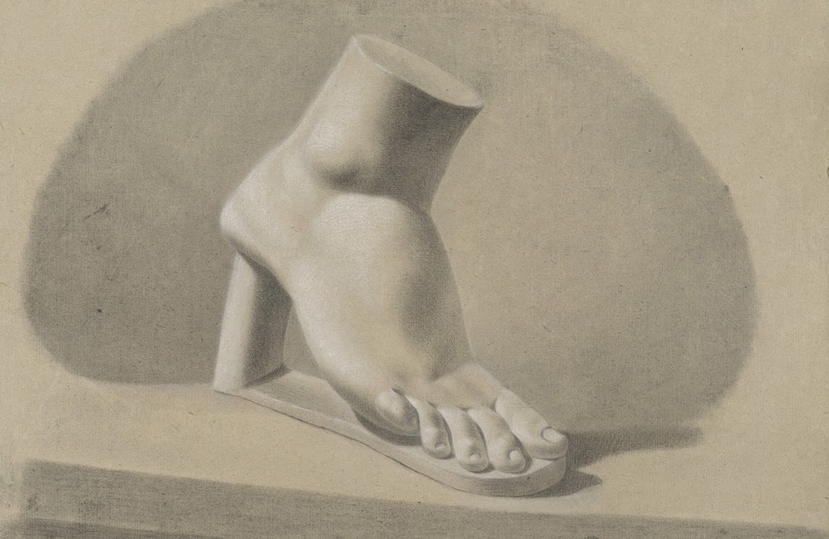 right foot on a pedestal 1802