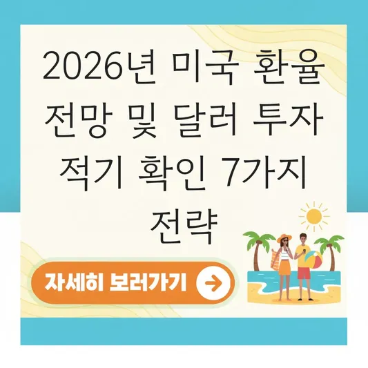 미국 환율 전망 및 달러 투자 적기 확인 대표 이미지