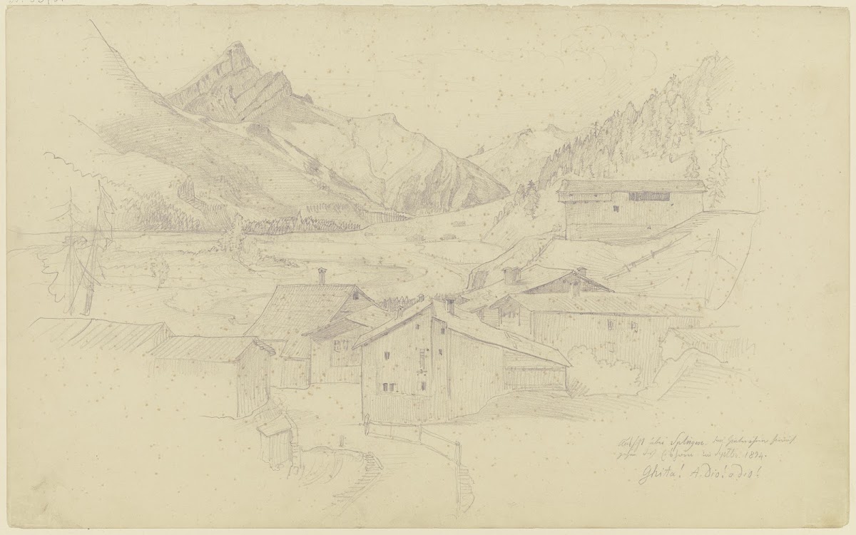 Splügen in Graubünden 1834