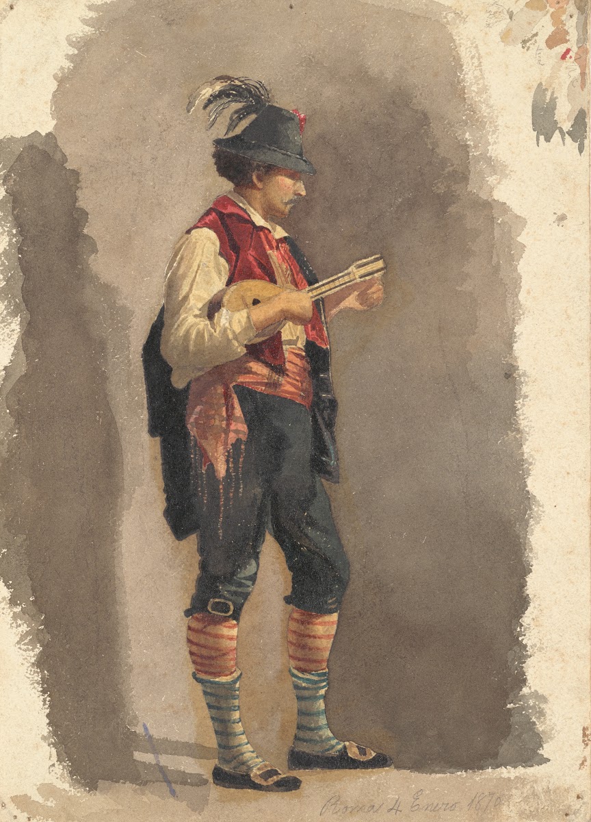 Standing Musician 1870