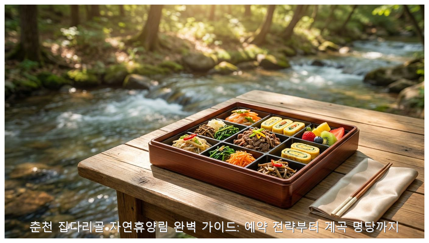 춘천 집다리골 자연휴양림 완벽 가이드: 예약 전략부터 계곡 명당까지 핵심 안내 및 분석 인포그래픽 (6)