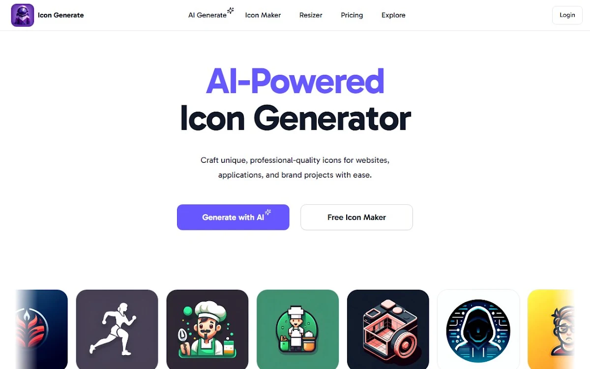 Captura de Icon Generate