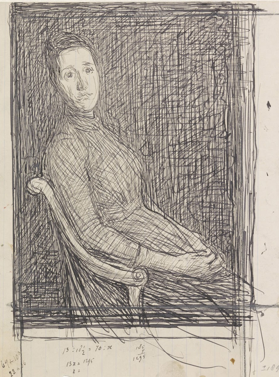 Portret van Anna Dorothea Veth Dirks zittend naar rechts 1874   1925
