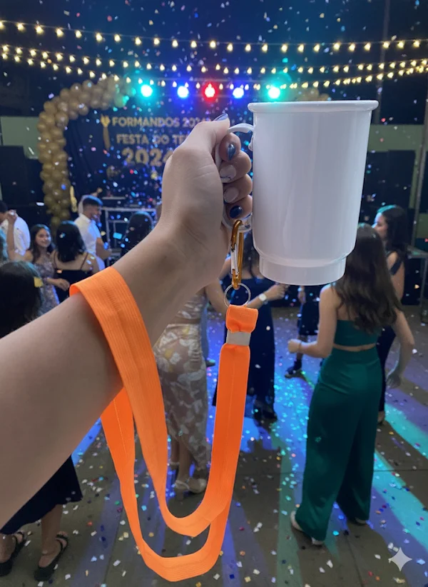 Caneca de alumínio com alça