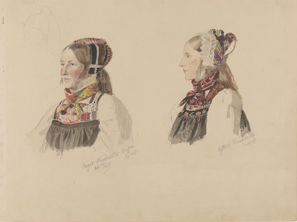 Aagot Knutsdatter Mykin og Astrid Knutsdatter Hell 1849