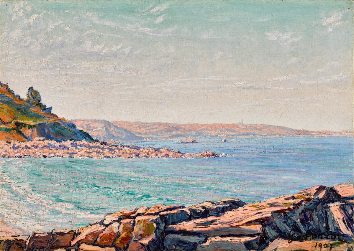 Vue de la mer près de Perros Guirec 1907