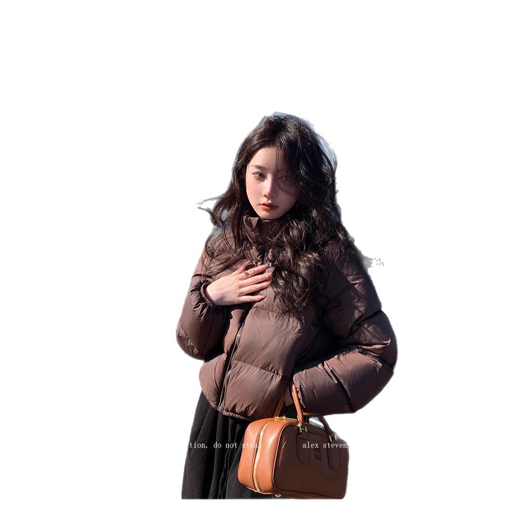 Women's down jacket, short, stylish and warm