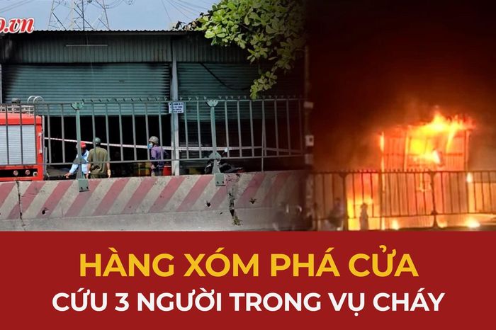 Hỏa hoạn bất ngờ, hàng xóm đập cửa kịp cứu 3 người ra ngoài an toàn - Báo Pháp Luật TP.HCM
