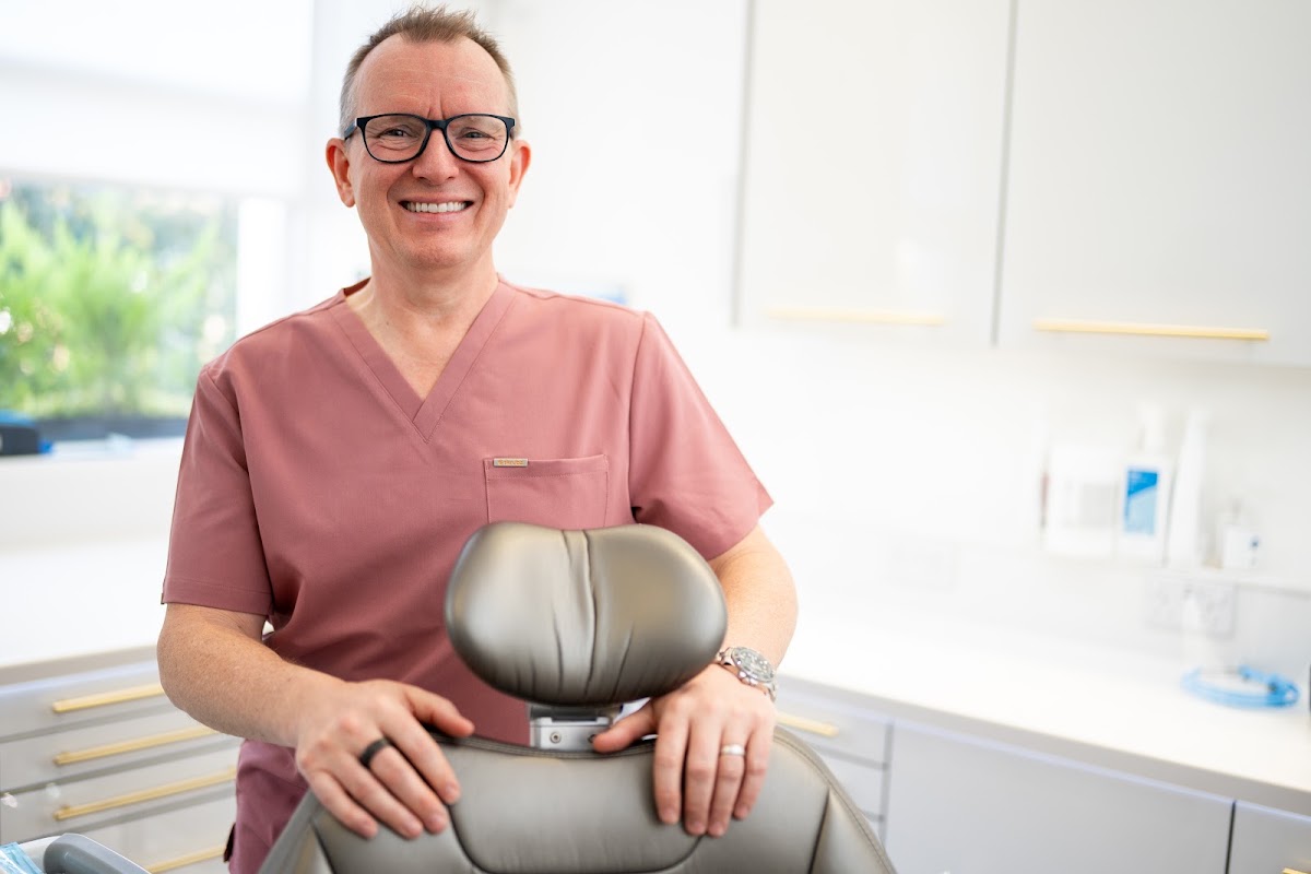 Dr. Barry Oulton in his dental surgery