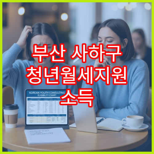 부산 사하구 청년월세지원 소득 한도 서류 준비