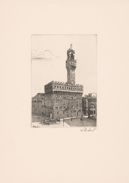 View of the Palazzo Vecchio in Florence 1886 1927