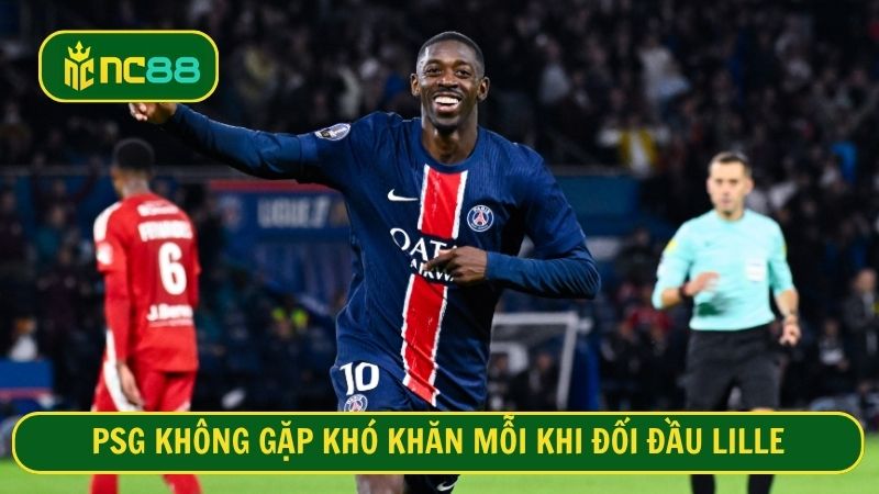 Lille gần như không có cơ hội giành điểm trước PSG trước đó