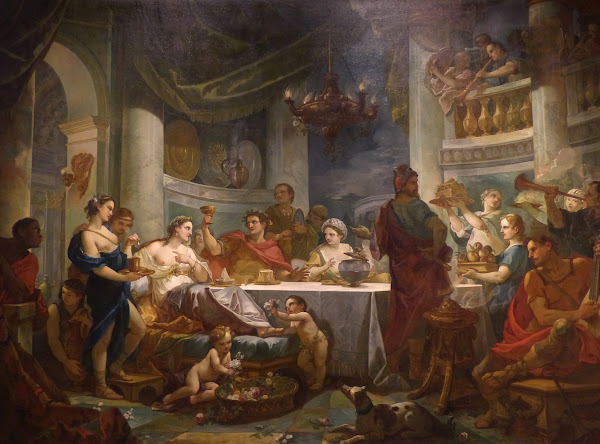 Le repas de Cléopâtre et de Marc Antoine 1754