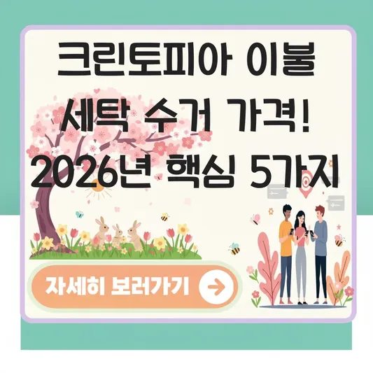 크린토피아 이불 세탁 수거 가격