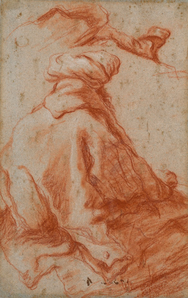 A Man in a Turban Seen from Behind c174550